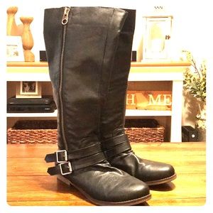 Rampage Black Knee-High Boots